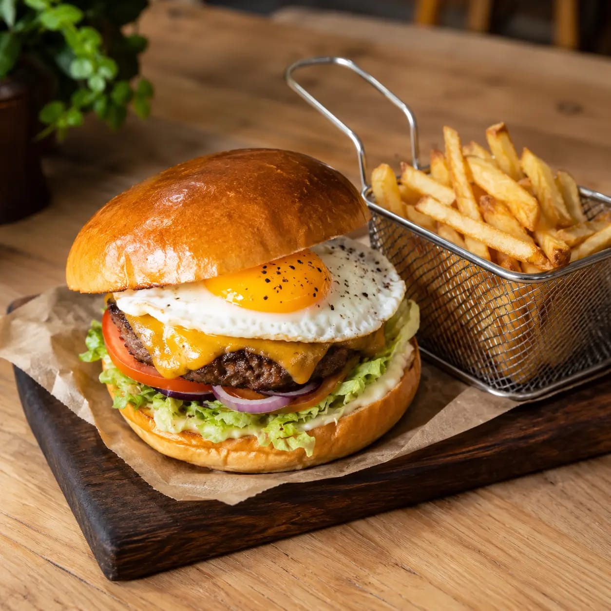Burger + Œuf