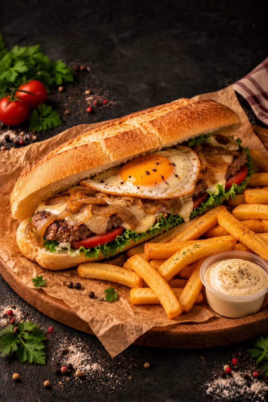 Steak à cheval Frites